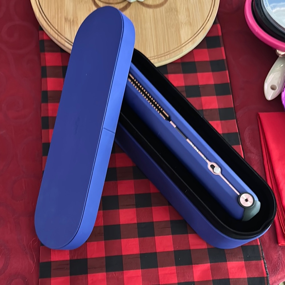 Blue Hair Straightener with Case